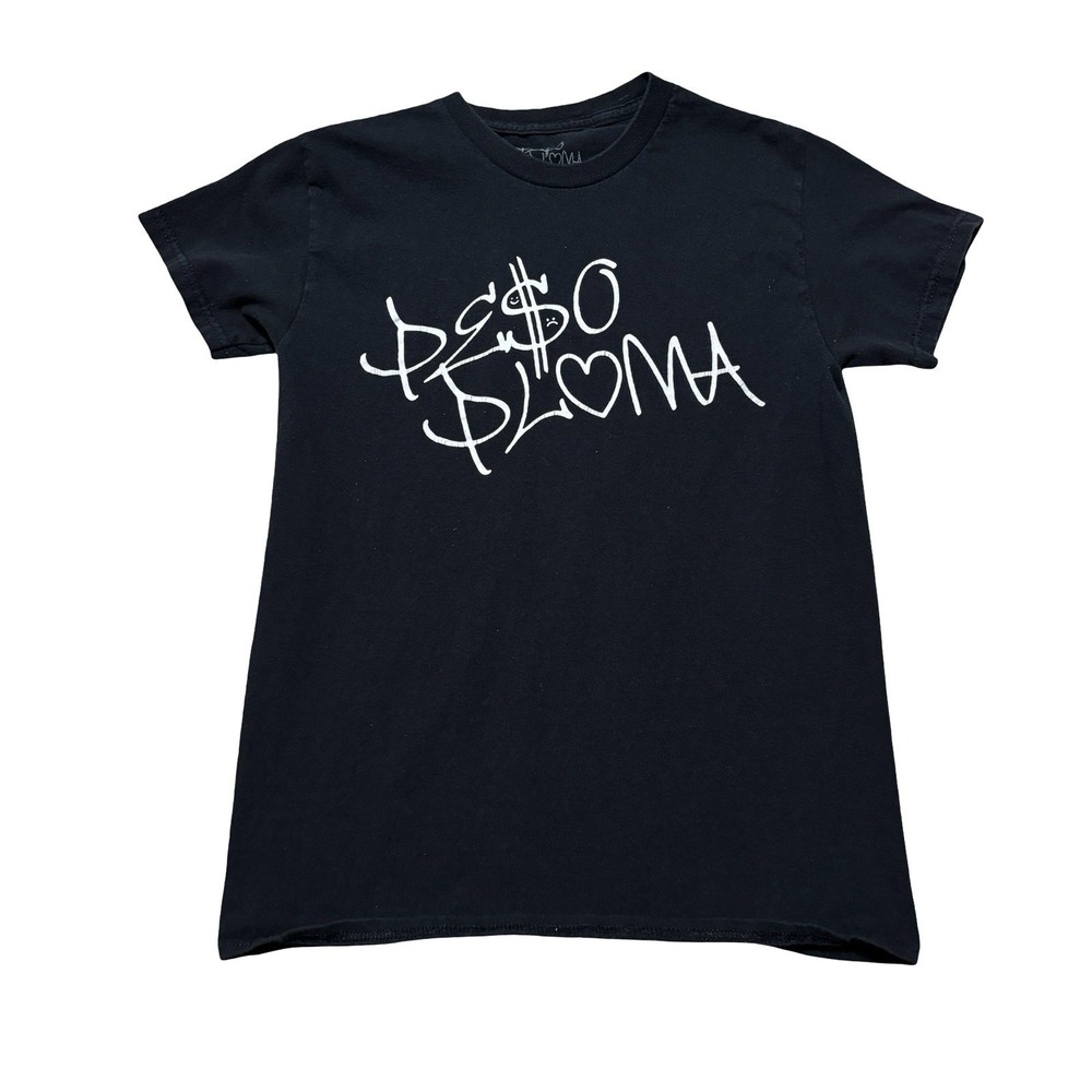 Official Peso Pluma Unisex 2023 Tour Double Sided Graphic T Shirt Size Sm 17x25